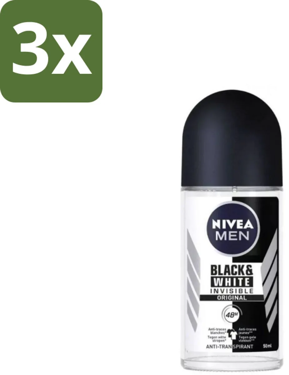 NIVEA Men Invisible for Black & White Deo Roller