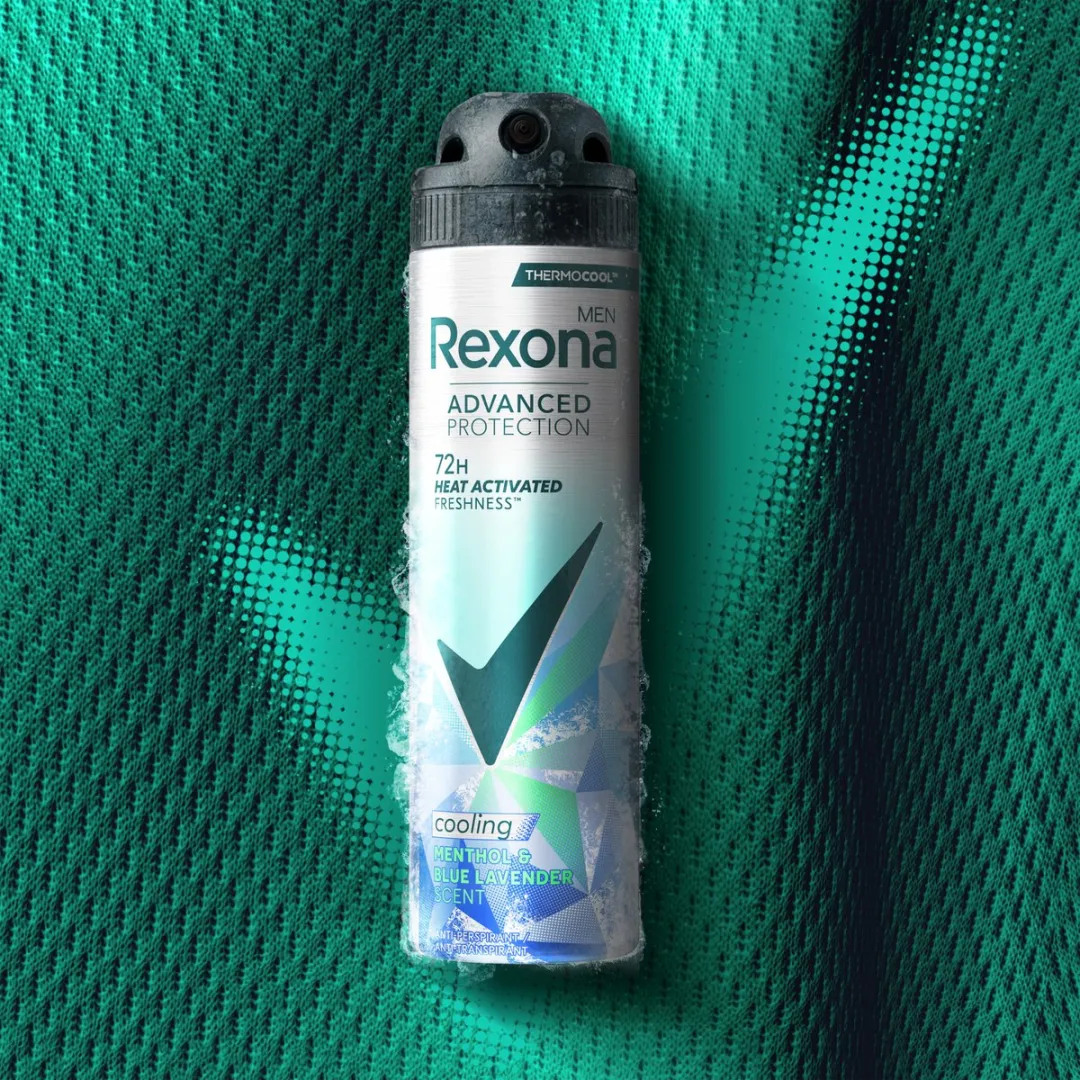 Rexona Men Advanced Protection Thermocool Spray - 6x150ml - Menthol & Blue Lavender