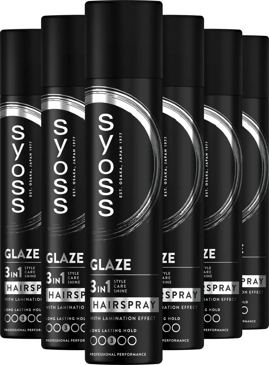 SYOSS Glaze Hairspray 3-in-1 6x300ml