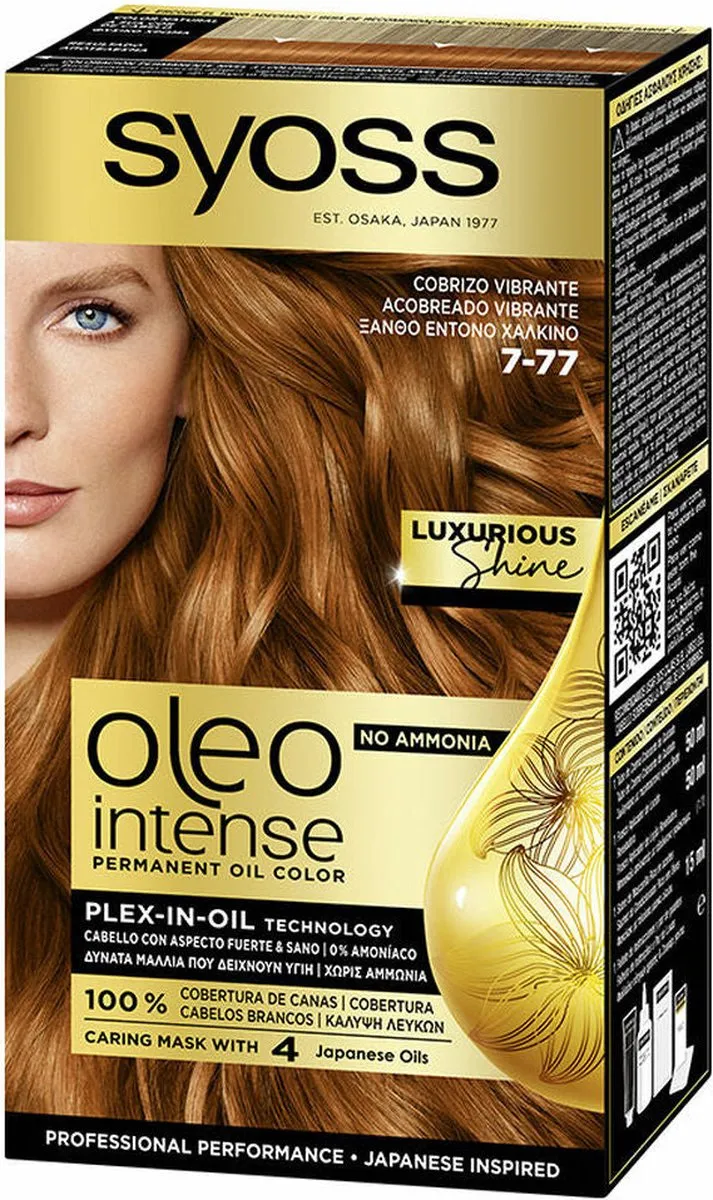 SYOSS Oleo Intense 7-77 Rood Koper Permanent Haarkleuring 1ml