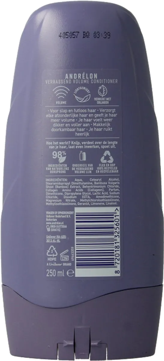 Andrélon Verrassend Volume Conditioner 250ml - Krullend haar