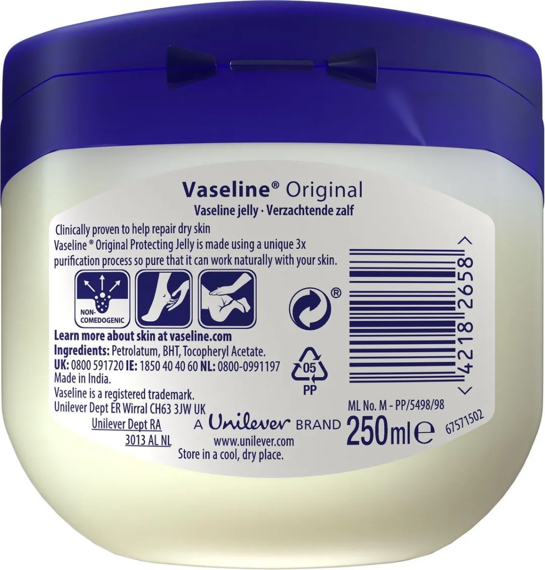 Vaseline Petrojelly Crème - 1000ml (4x250ml) - afbeelding 6 van 6