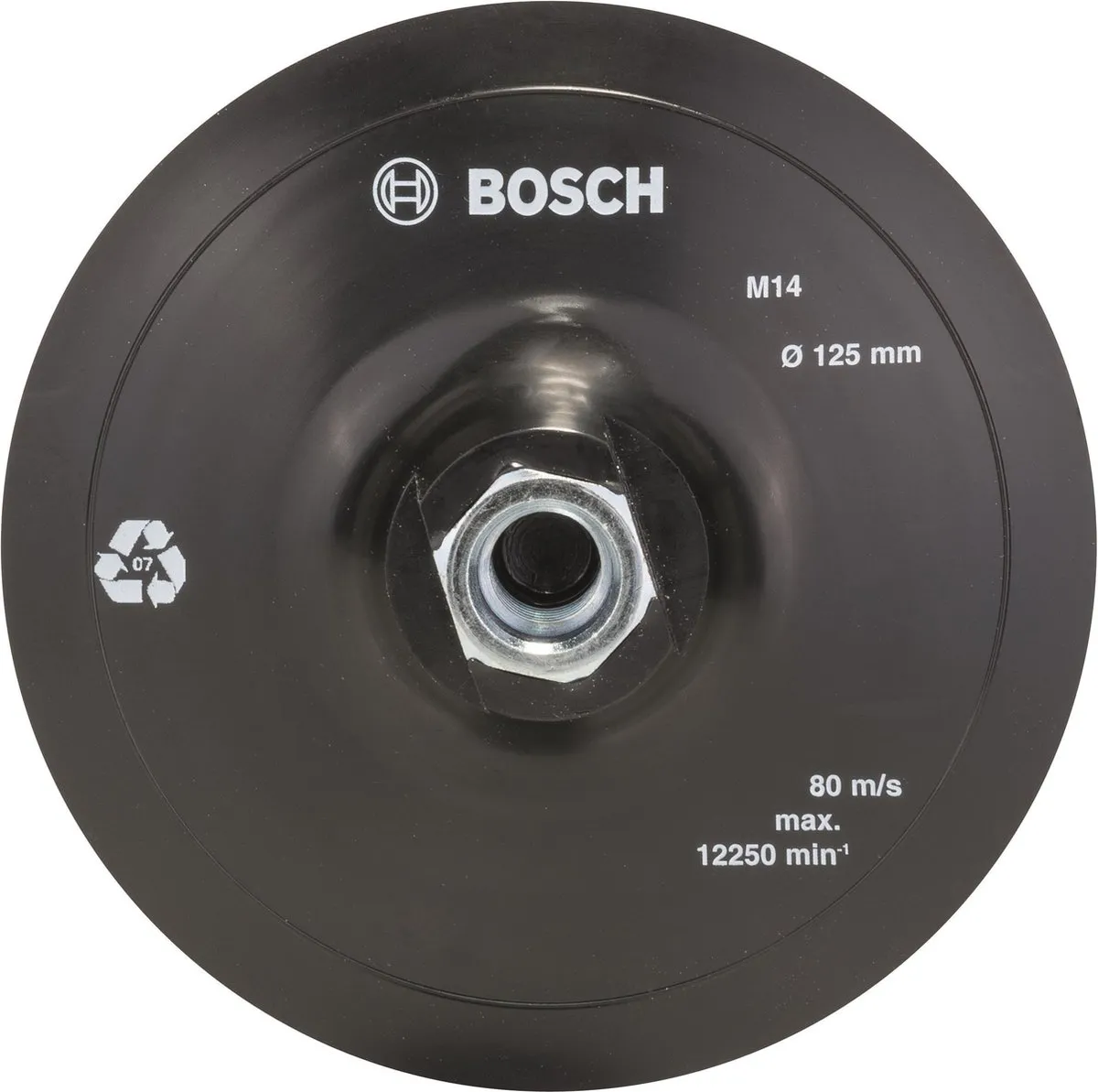 Bosch Schuurschijf 125mm Rubber Klithechtsysteem