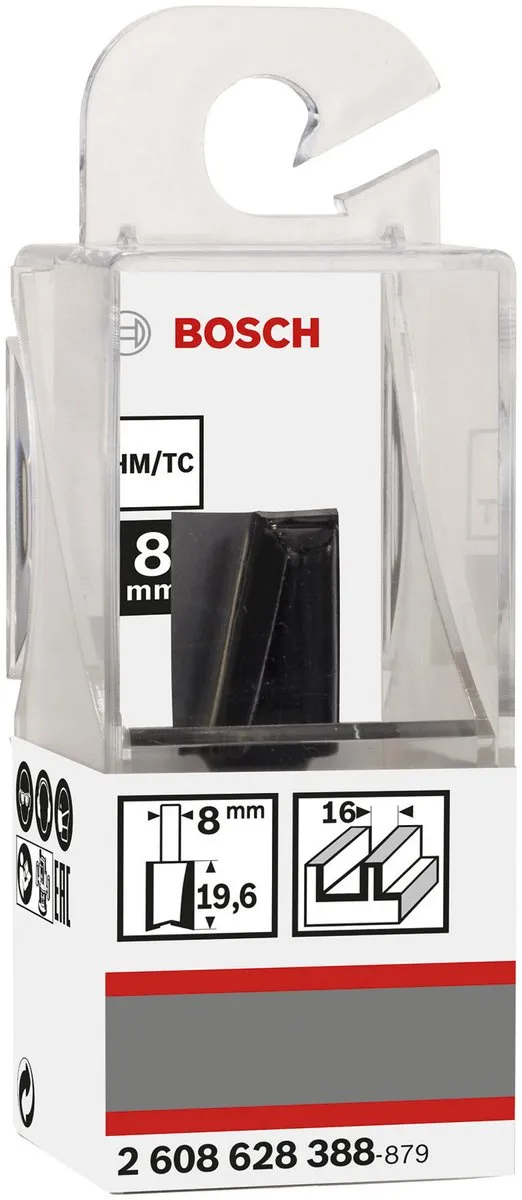 Bosch Vingerfrezen 8mm D1 16mm L20mm