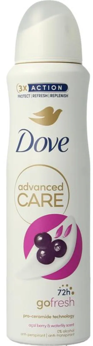 Dove Deodorant Spray Advanced Care Acai Berry & Waterlily 150ml