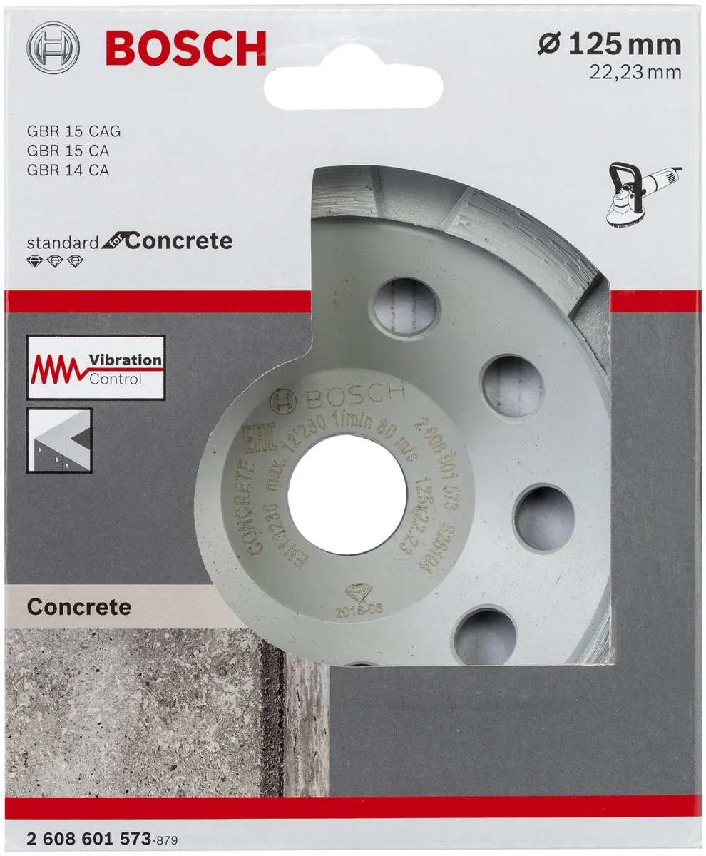 Bosch Diamantkomslijf 125mm - Hout - 22.23mm As