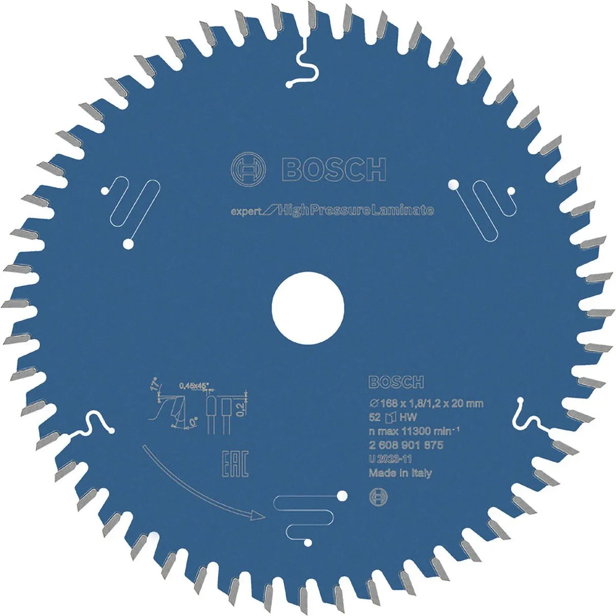 Bosch Expert HPL Cirkelzaagblad 168x20x1.2mm