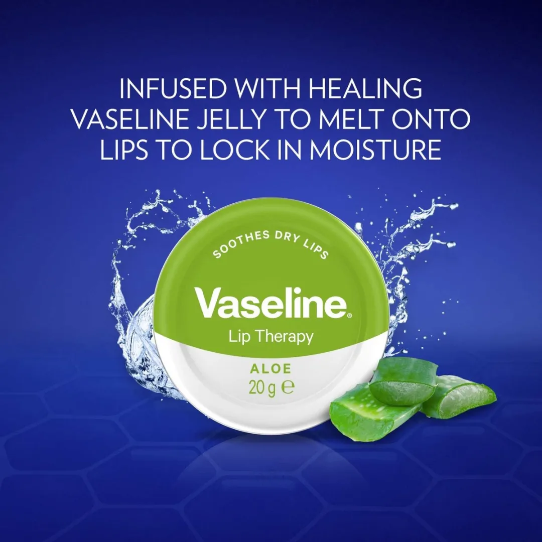 Vaseline Aloe Vera Lip Therapy 20g - Groen