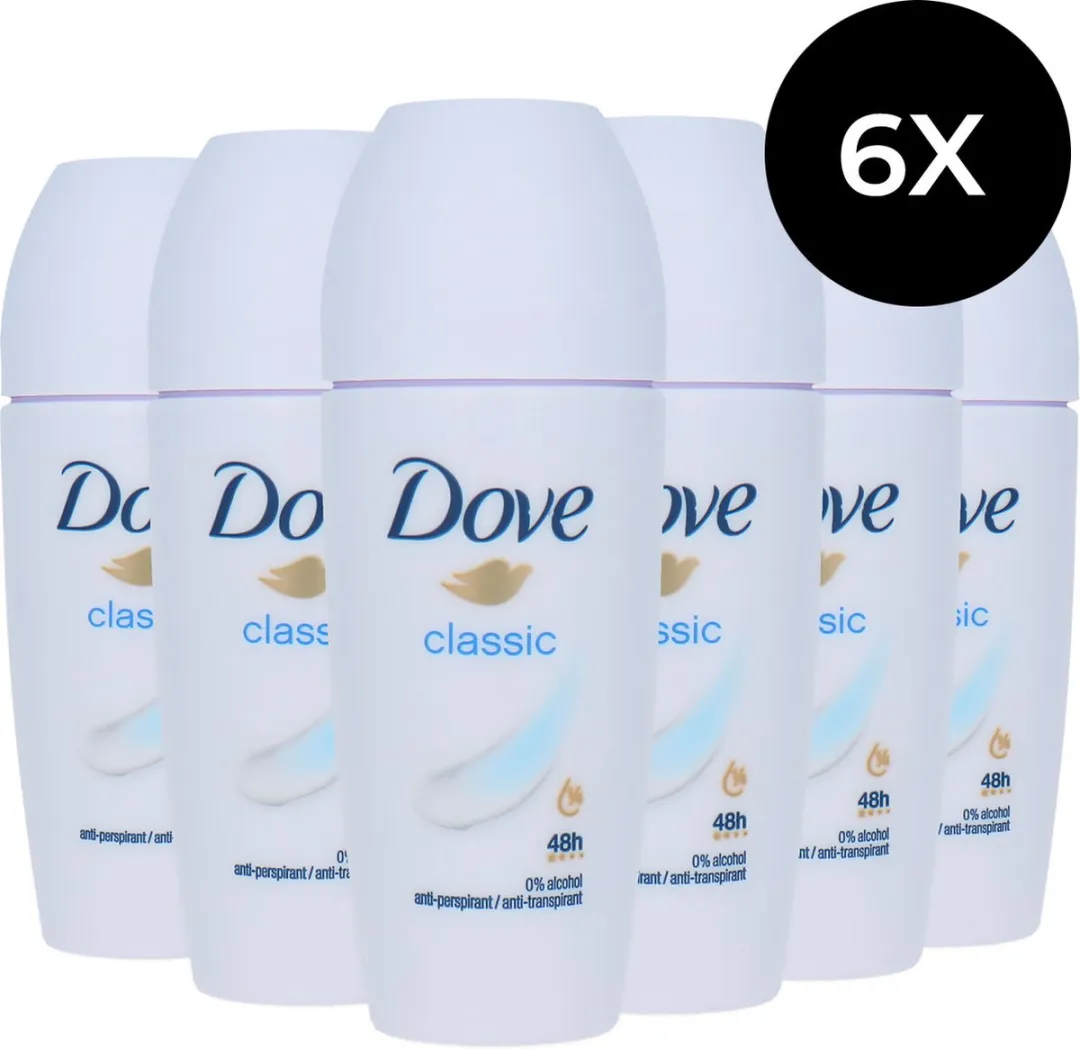 Dove Classic Deo Roller - 6x50ml