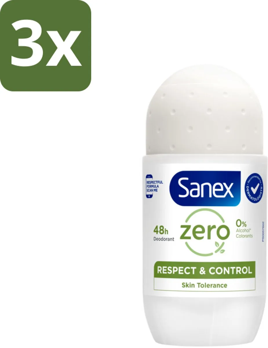Sanex Deodorant Roller Zero% Normal Skin 50ml