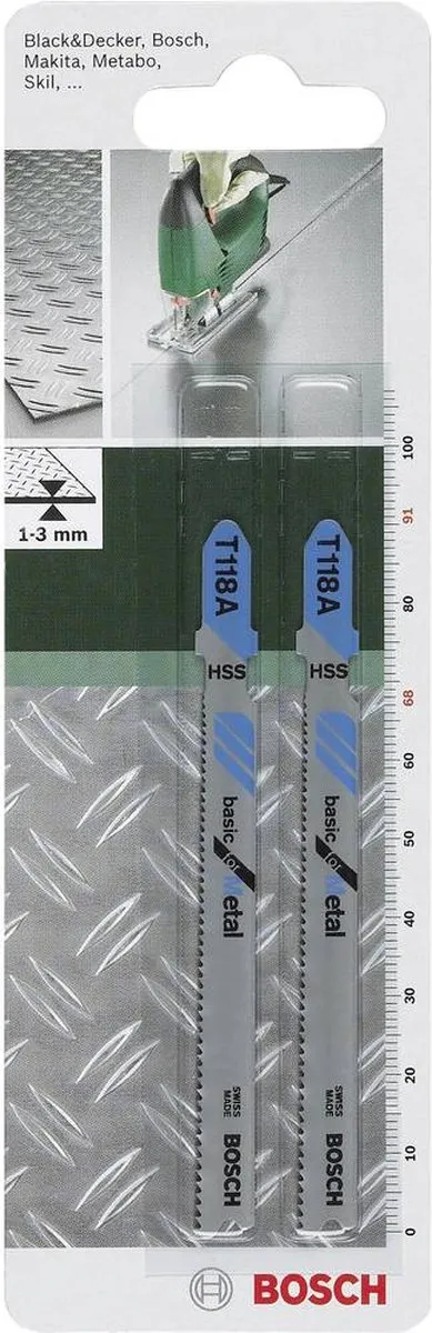 Bosch Decoupeerzaagblad T 118 A HSS - 2 Stuks