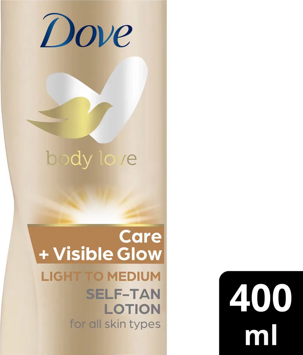 Dove Visible Glow Zelfbruinende Lotion 400ml - Medium - afbeelding 2 van 2