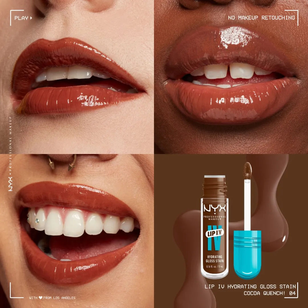 NYX Professional Makeup Lip IV 04 Cocoa Quench! Lipgloss 5ml