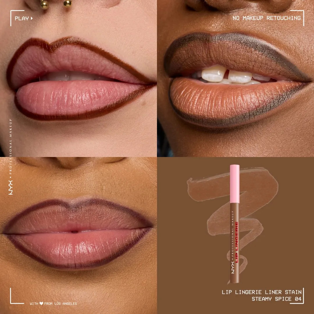 NYX Professional Makeup Lip Lingerie Stain Steamy Spice - 1ml