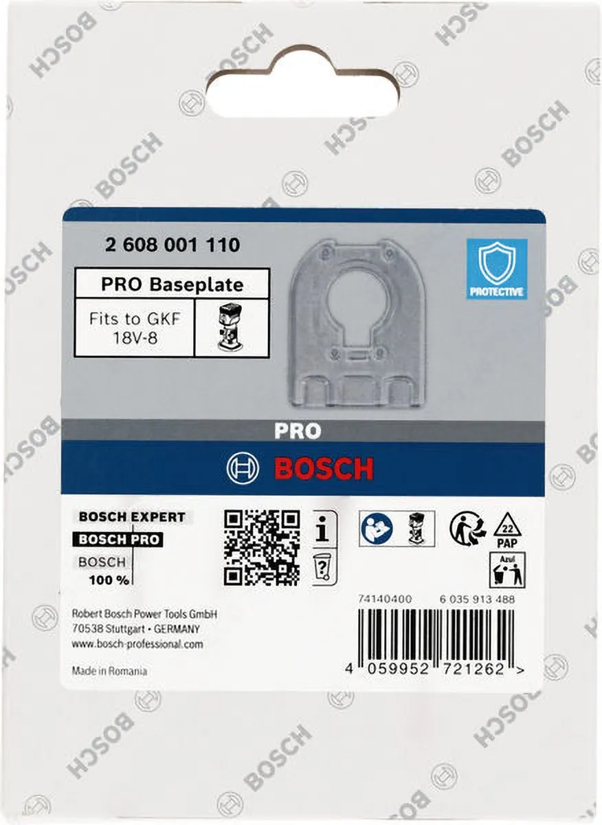 Bosch PRO Bodemplaat Halfrond 7x93x118mm
