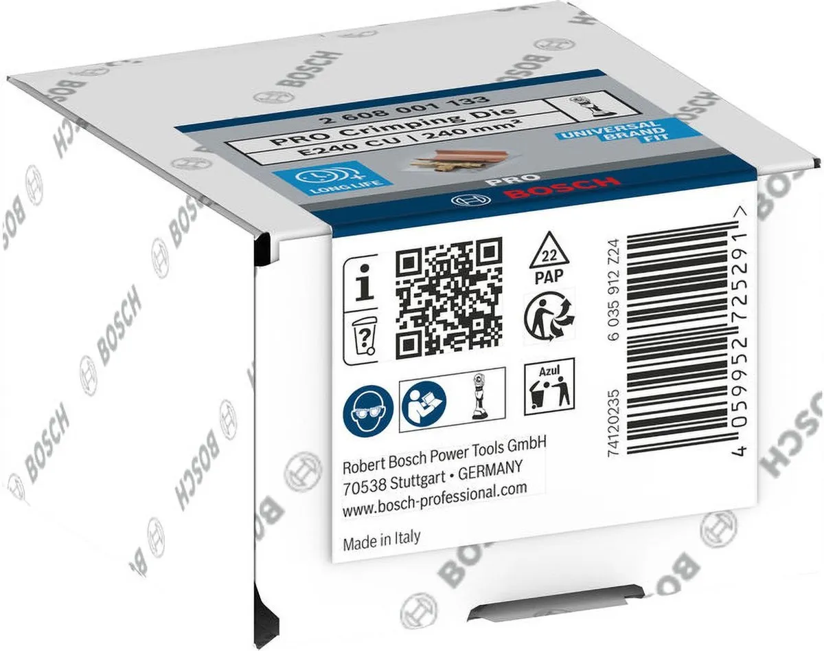 Bosch PRO Krimpinzetstuk E240 CU 240mm² - 2608001133