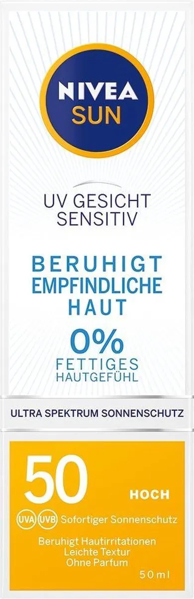 NIVEA Sun Gezicht Zonnecrème SPF 50 - 50ml