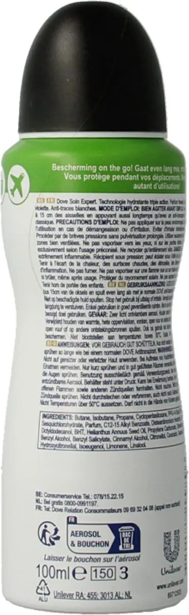 Dove Invisible Dry Deodorant Spray 100ml