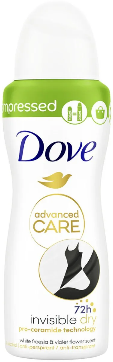 Dove Invisible Dry Deodorant Spray 100ml