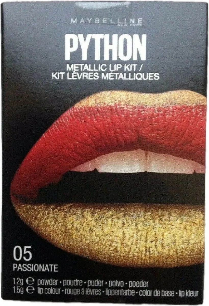 Maybelline Python Metal Lippenstift 05 Rouge Or Passionné