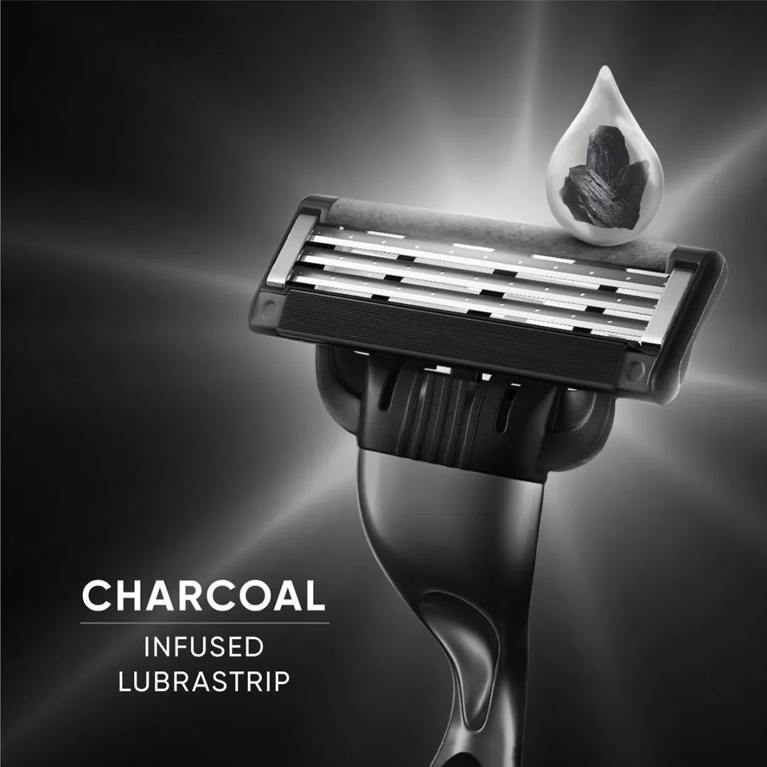 Gillette Mach3 Charcoal Scheermes - 3 Stuks