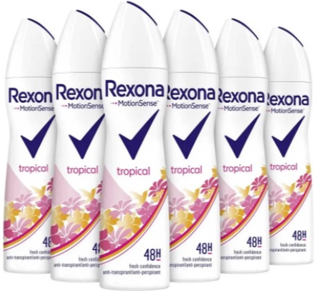 Rexona Motionsense Deospray Tropical - 6x150ml