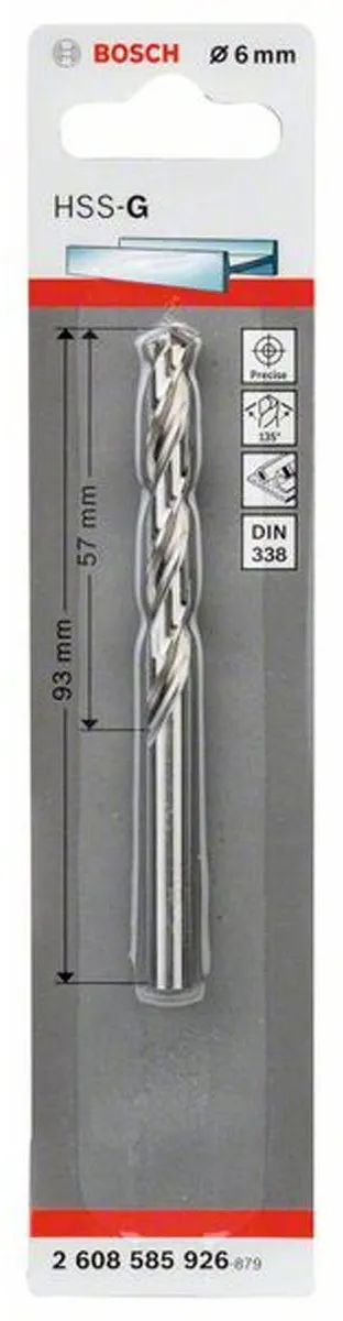 Bosch Metaalboren HSS-G 6mm