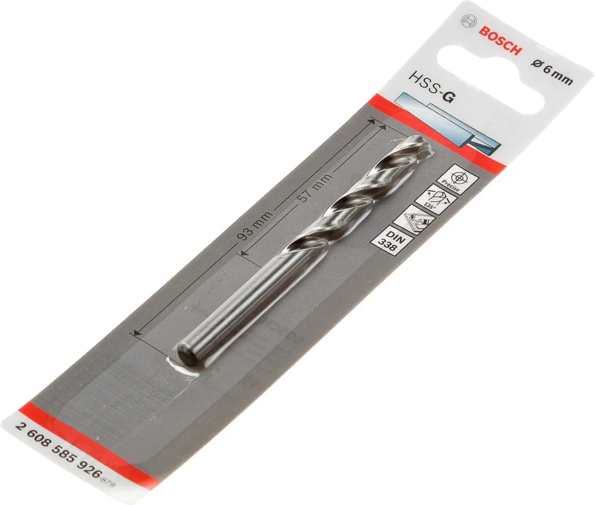 Bosch Metaalboren HSS-G 6mm - 6 Stuks