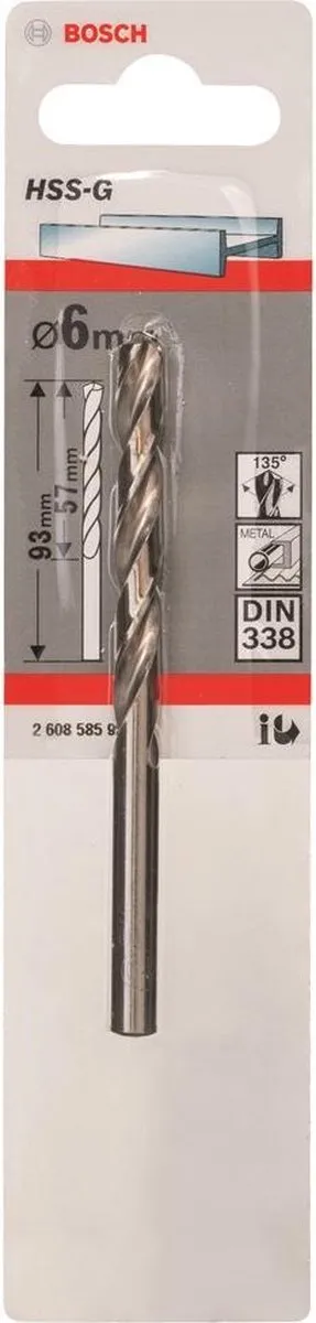 Bosch Metaalboren HSS-G 6mm - 6 Stuks - afbeelding 6 van 6