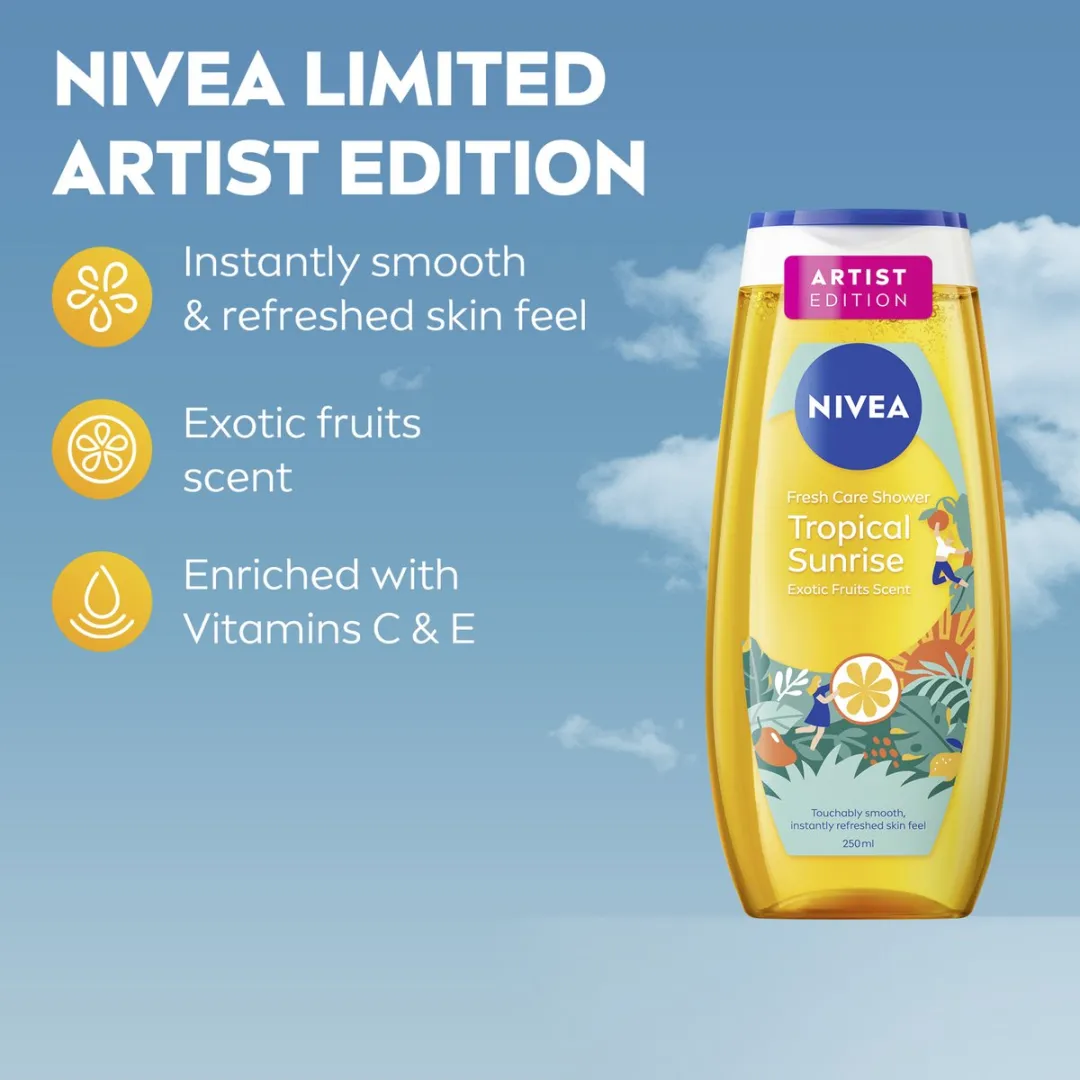 NIVEA Tropical Sunrise Douchegel - 6x 250ml