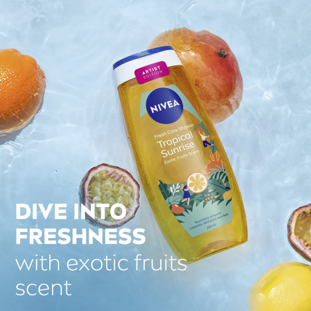 NIVEA Tropical Sunrise Douchegel - 6x 250ml