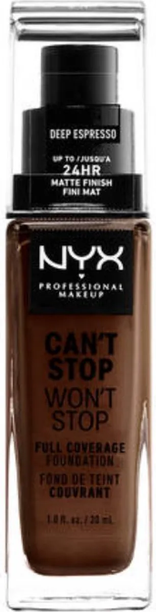 NYX Can't Stop Won't Stop Foundation Deep Espresso