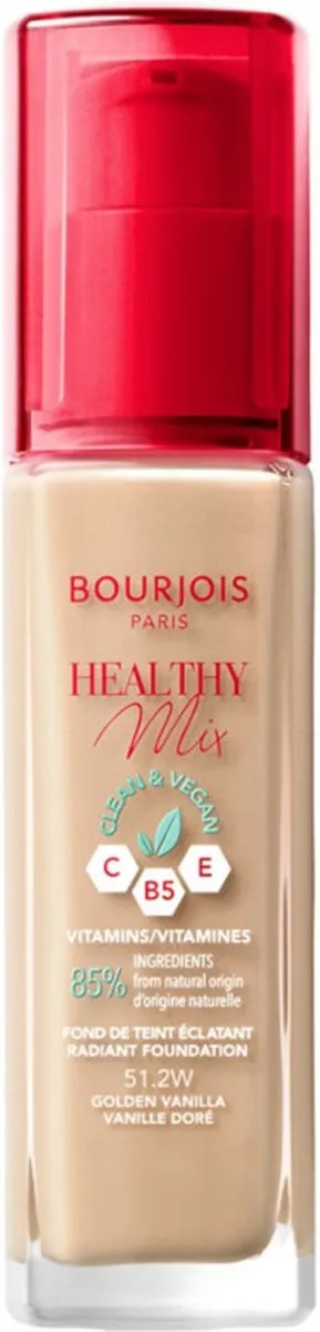 Bourjois Healthy Mix Clean Vegan Foundation 51.2 Golden Vanilla 30ml