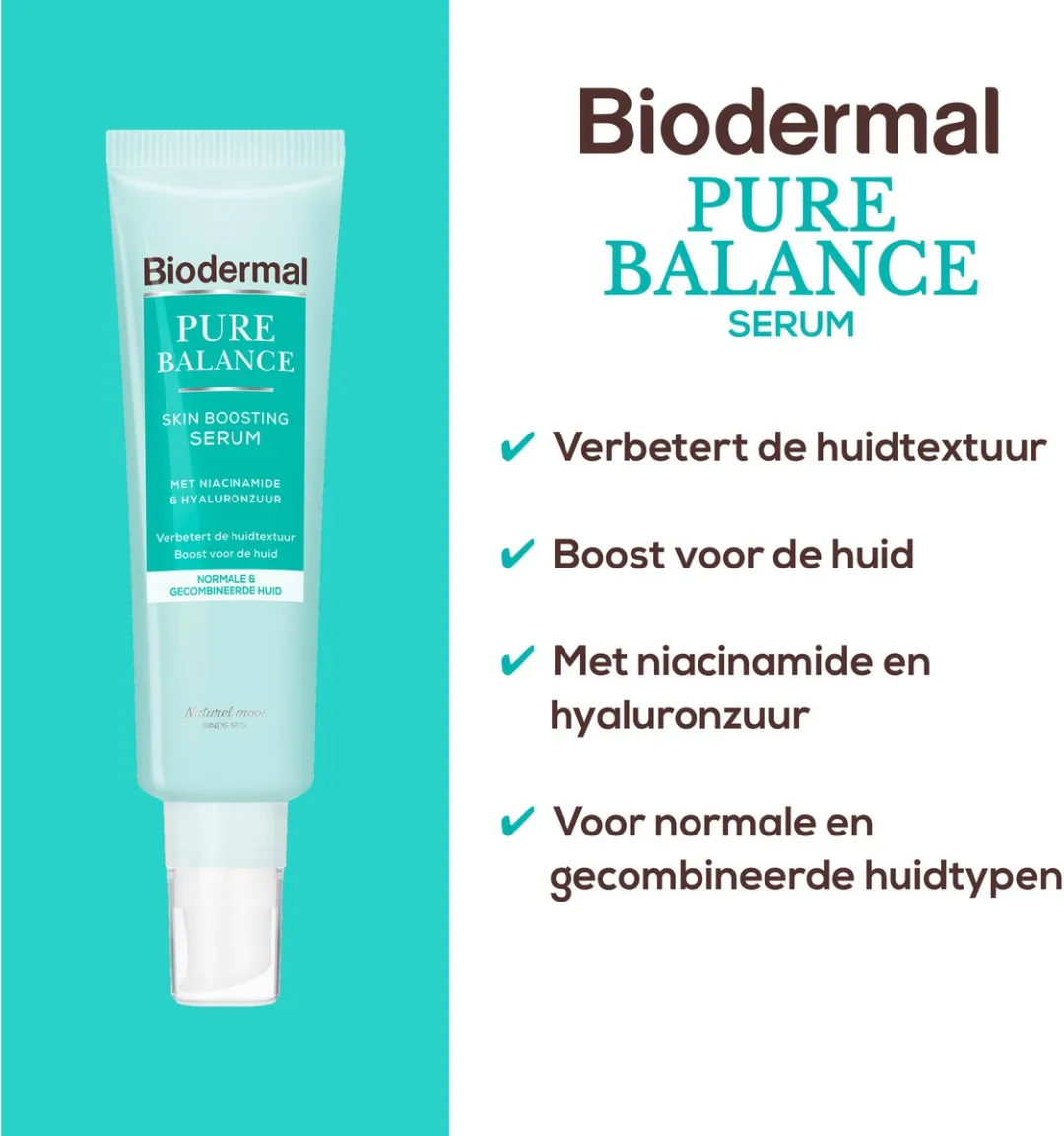 Biodermal Pure Balance Serum 30ml - Hyaluronzuur & Niacinamide