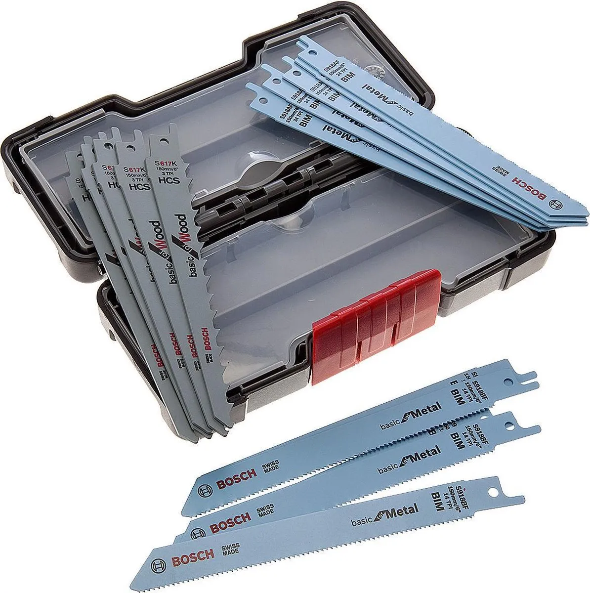 Bosch ToughBox Bas Recipro Zaagbladen Set - 15 Stuks