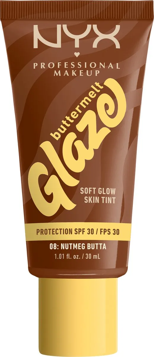 NYX Professional Makeup Buttermelt Glaze Nutmeg Butta Foundation SPF 30 - 30ml