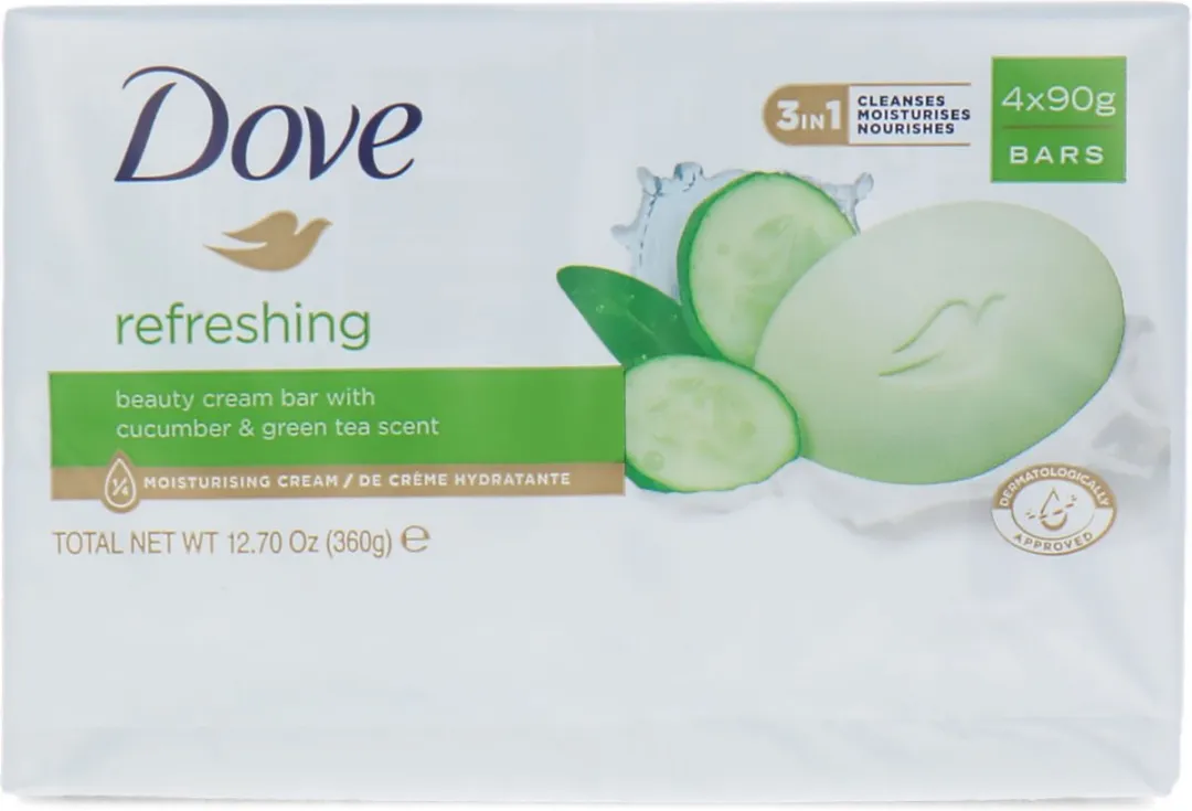 Dove Go Fresh Komkommer Zeep - 4x90g