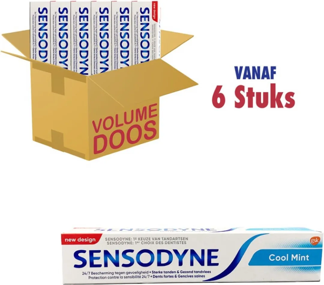 Sensodyne Cool Mint Tandpasta - 6x75ml