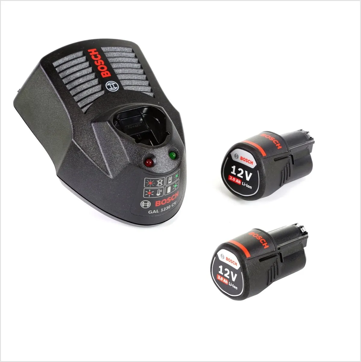 Bosch 1600A00X7E Starterset 2x 3.0Ah Li-Ion - 2 Accu's + Lader - afbeelding 6 van 6