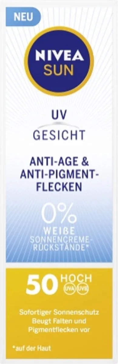 NIVEA Face Sunscreen Anti-Age LSF50 50ml