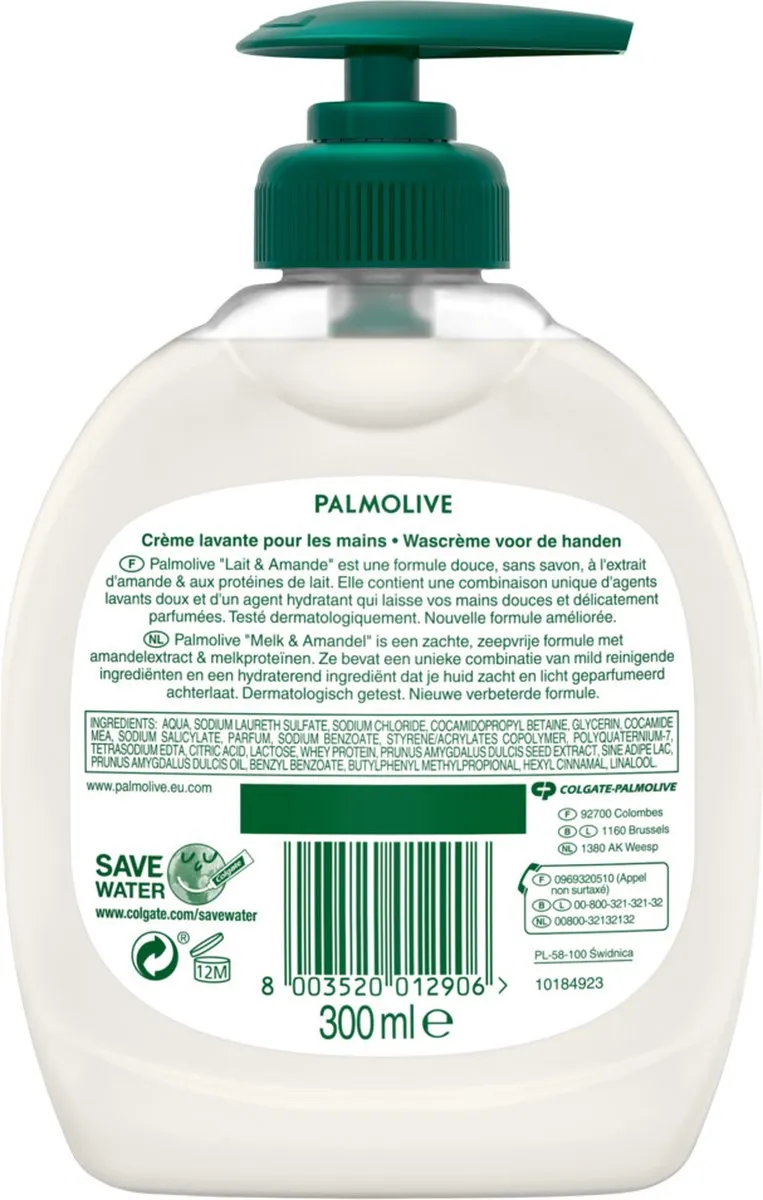 Palmolive Naturals Melk & Amandel Handzeep 6x300ml