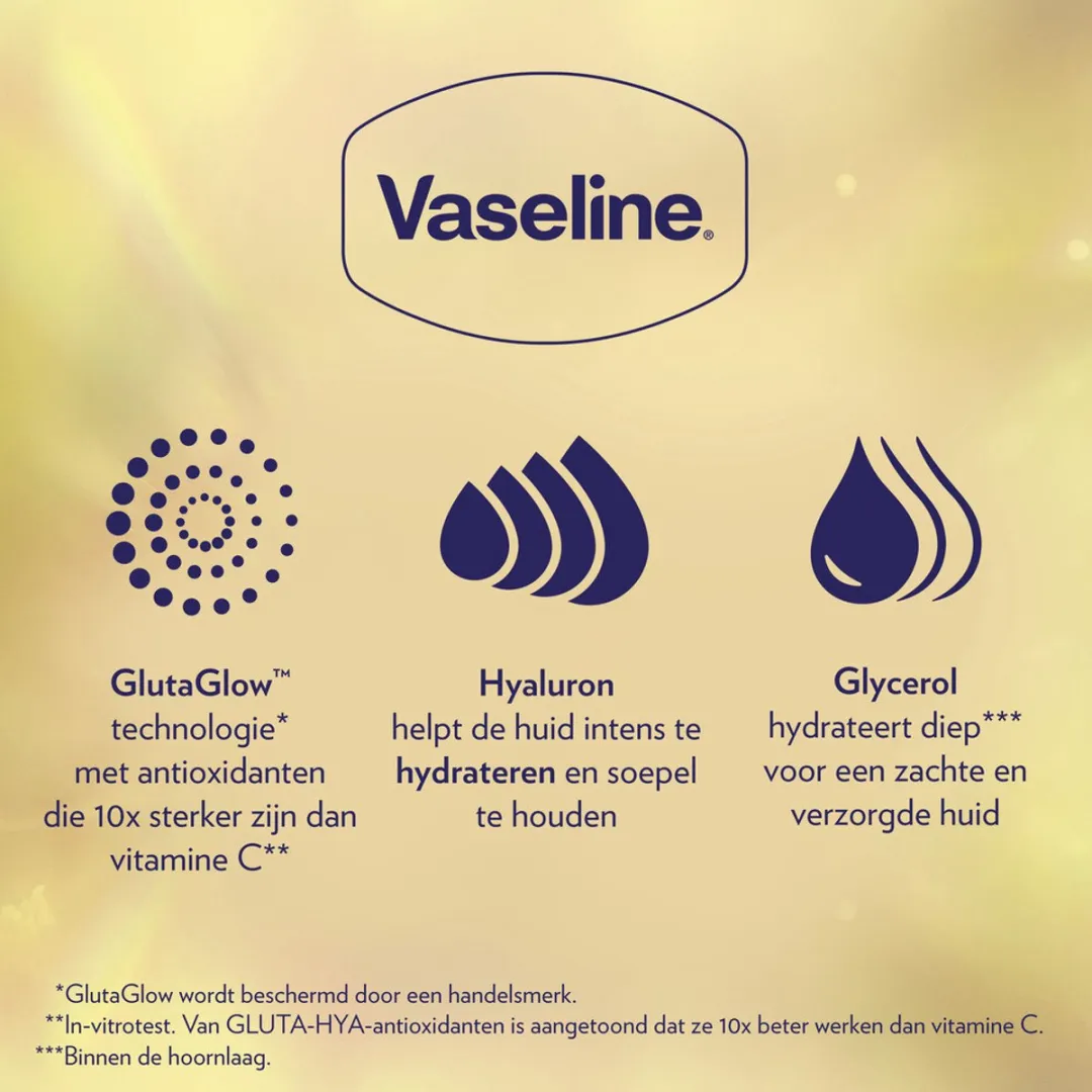 Vaseline Gluta-Hya Serum Voordeelverpakking 800ml - 4 Stuks