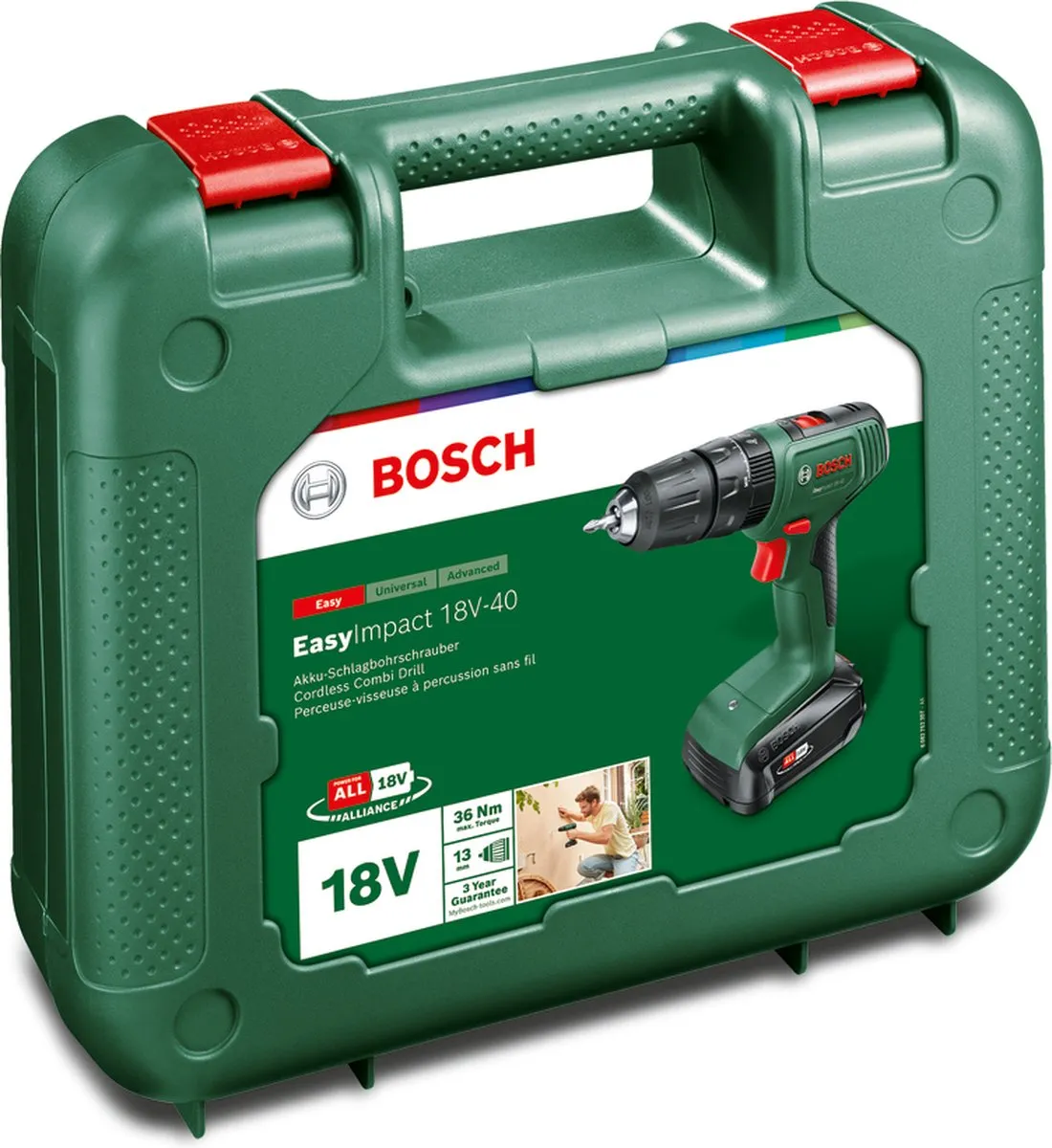 Bosch EasyImpact 18V-40 Accuklopboorschroevendraaier 18V