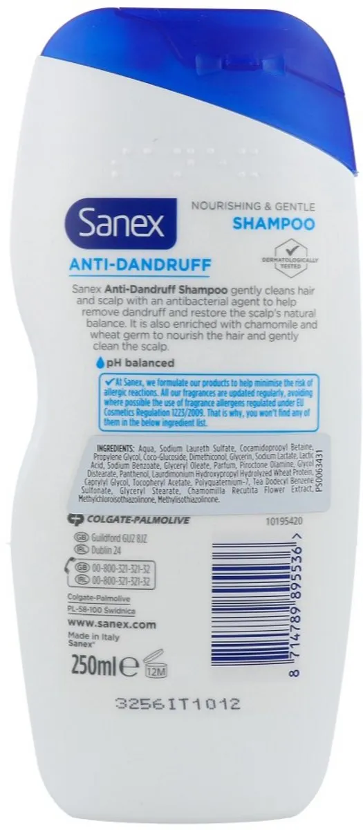 Sanex Anti-Roos Shampoo 250ml
