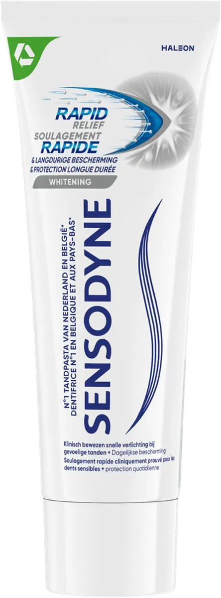 Sensodyne Rapid Relief Whitening Tandpasta 75ml