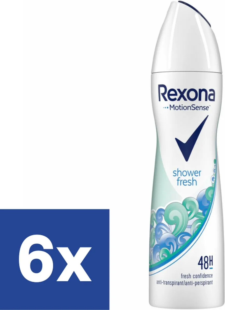 Rexona Shower Fresh Deo Spray 150ml - 6 Stuks