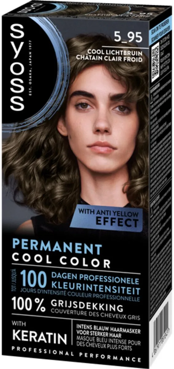 SYOSS Permanent Haarkleuring 5-95 Cool Lichtbruin - 2x230ml