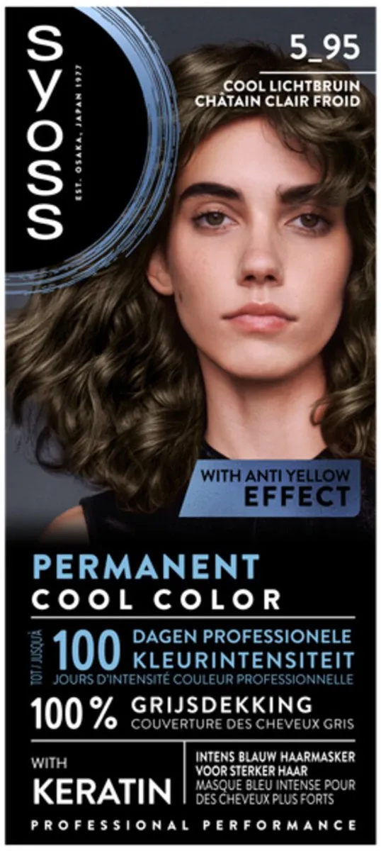 SYOSS Permanent Haarkleuring 5-95 Cool Lichtbruin - 2x230ml