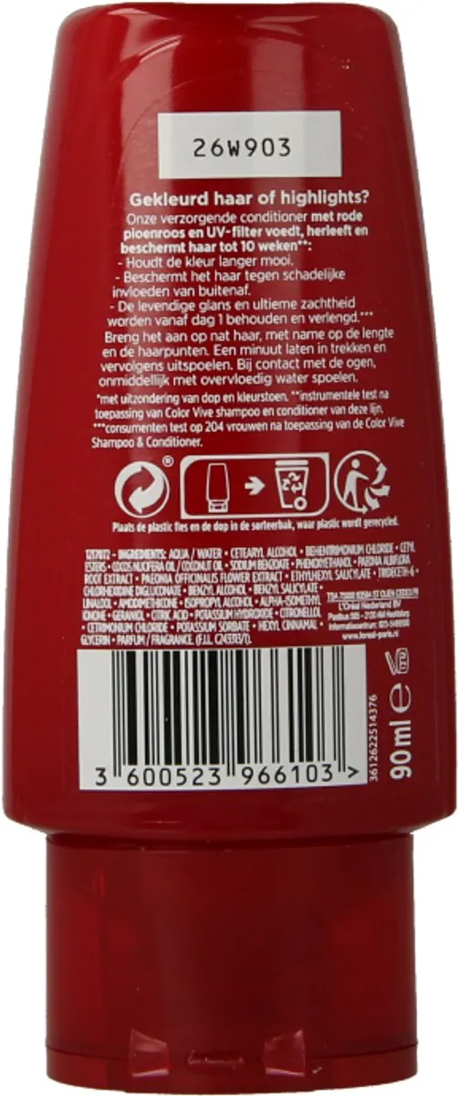 L'Oréal Paris Elvive Color Vive Conditioner 90ml