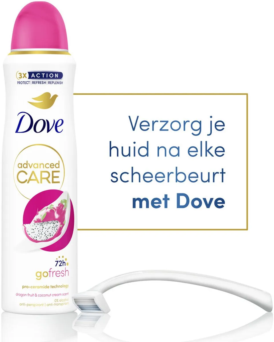 Dove Deodorant Spray Dragon Fruit & Coconut Cream 300ml - 2 Stuks